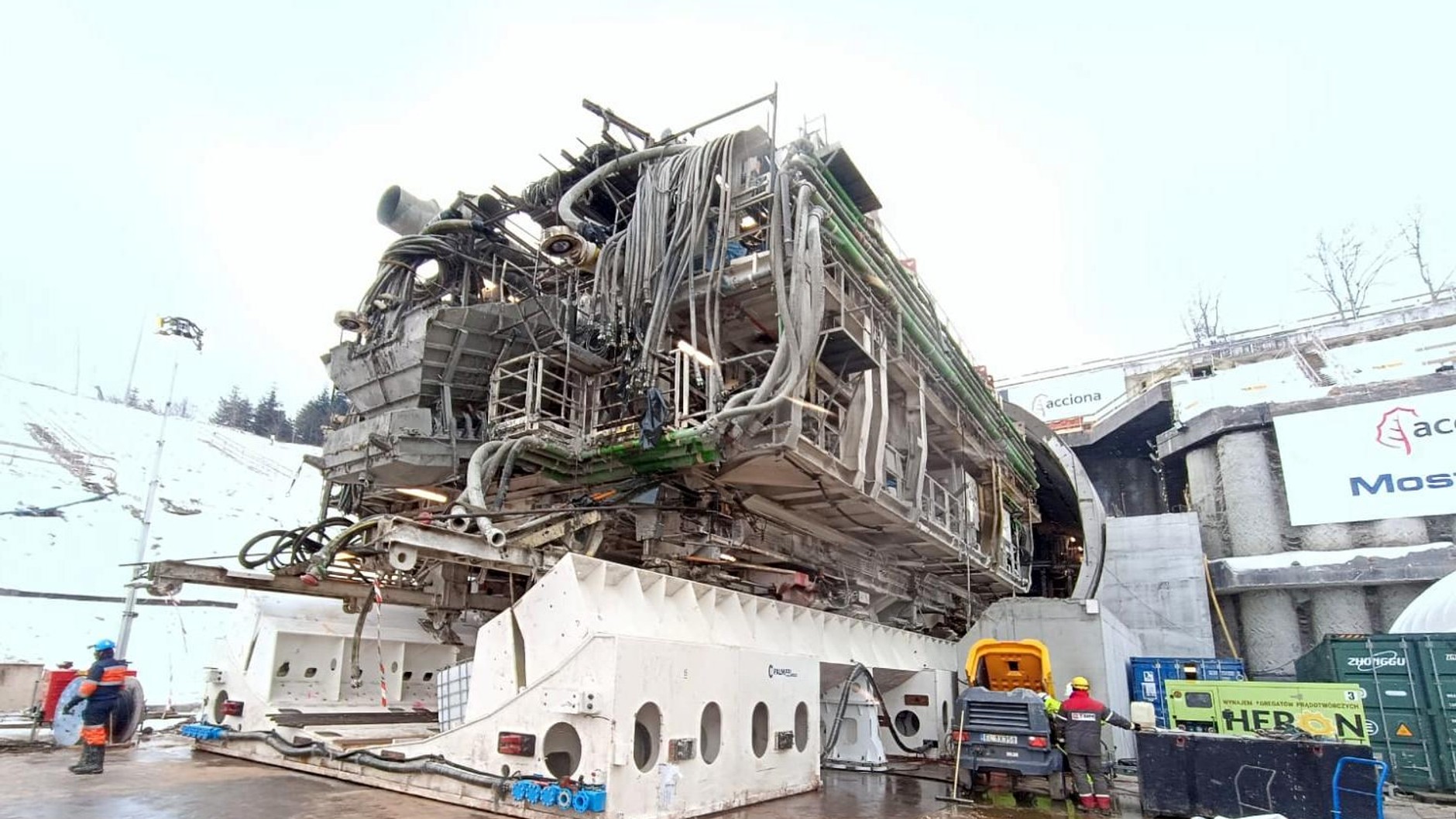 Portal północny tunelu - S19 Rzeszów Południe - Babica