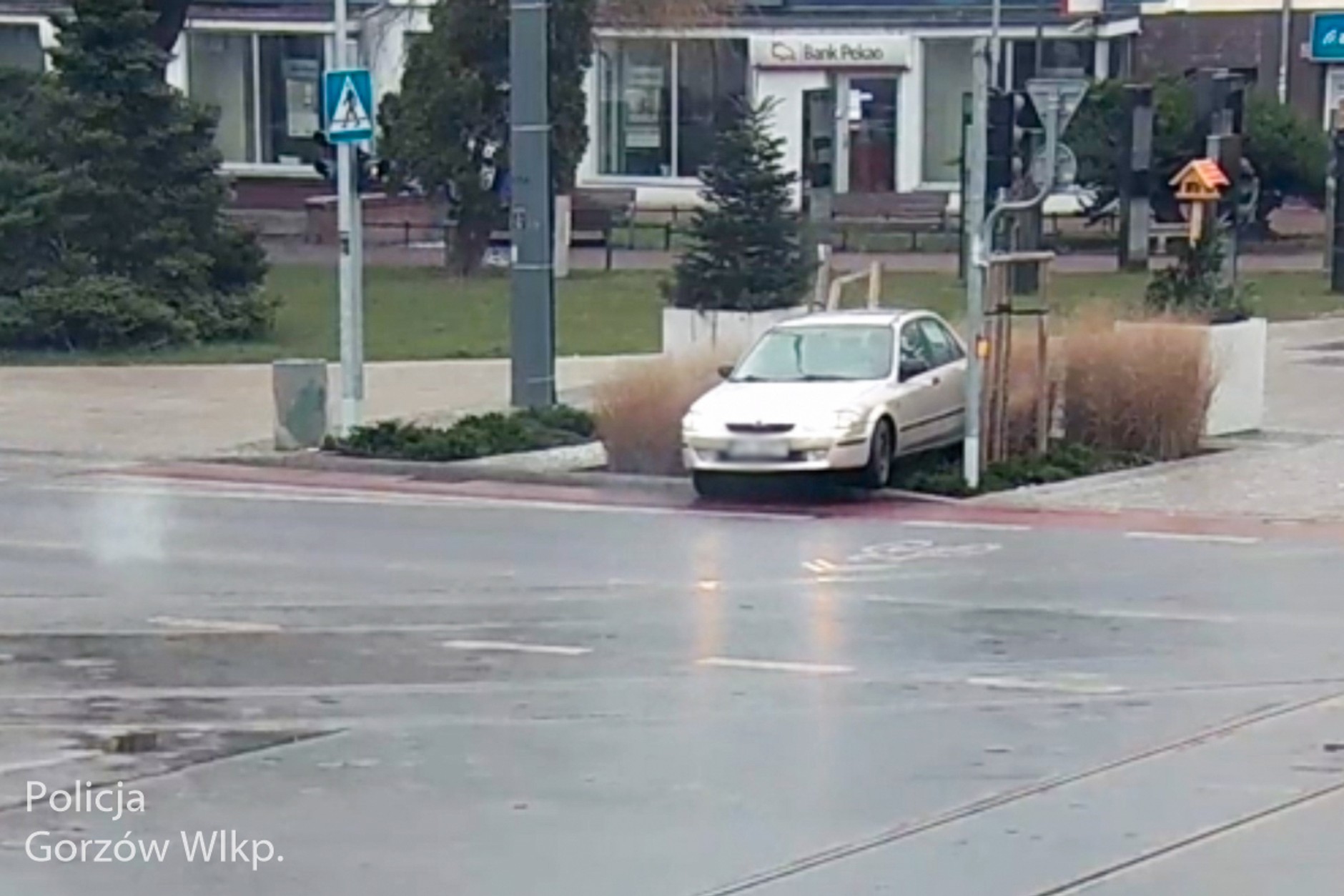 Bez uprawnień wjechał na tory, a potem w drzewo. Tłumaczył, że bolą go oczy