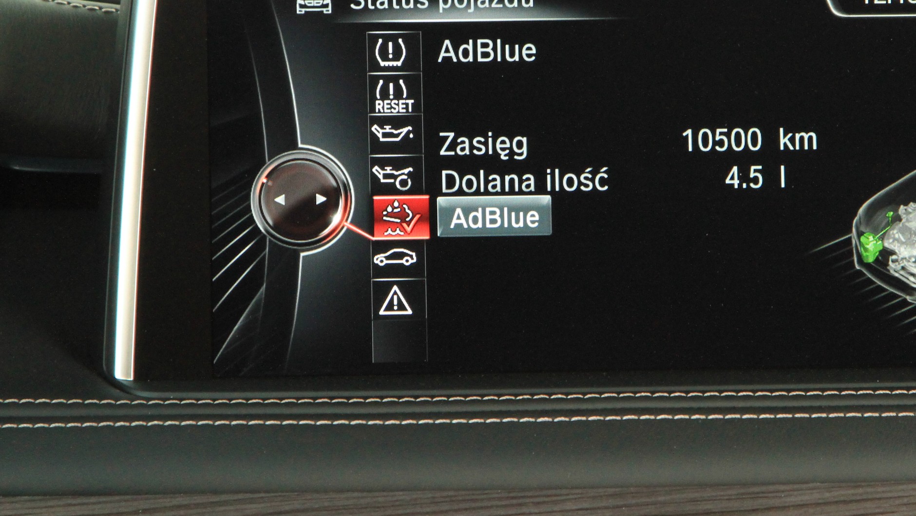 Dodatek Ad Blue wtryskiwany do katalizatora obniża zawartość tlenków azotu w spalinach