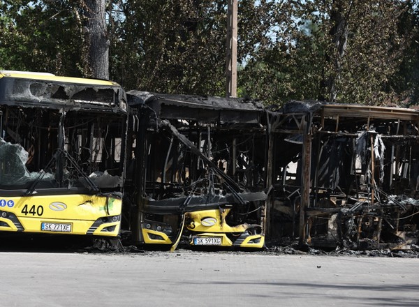 W Bytomiu spłonęło 10 autobusów. Biegły wydał opinię: "podpalenie"