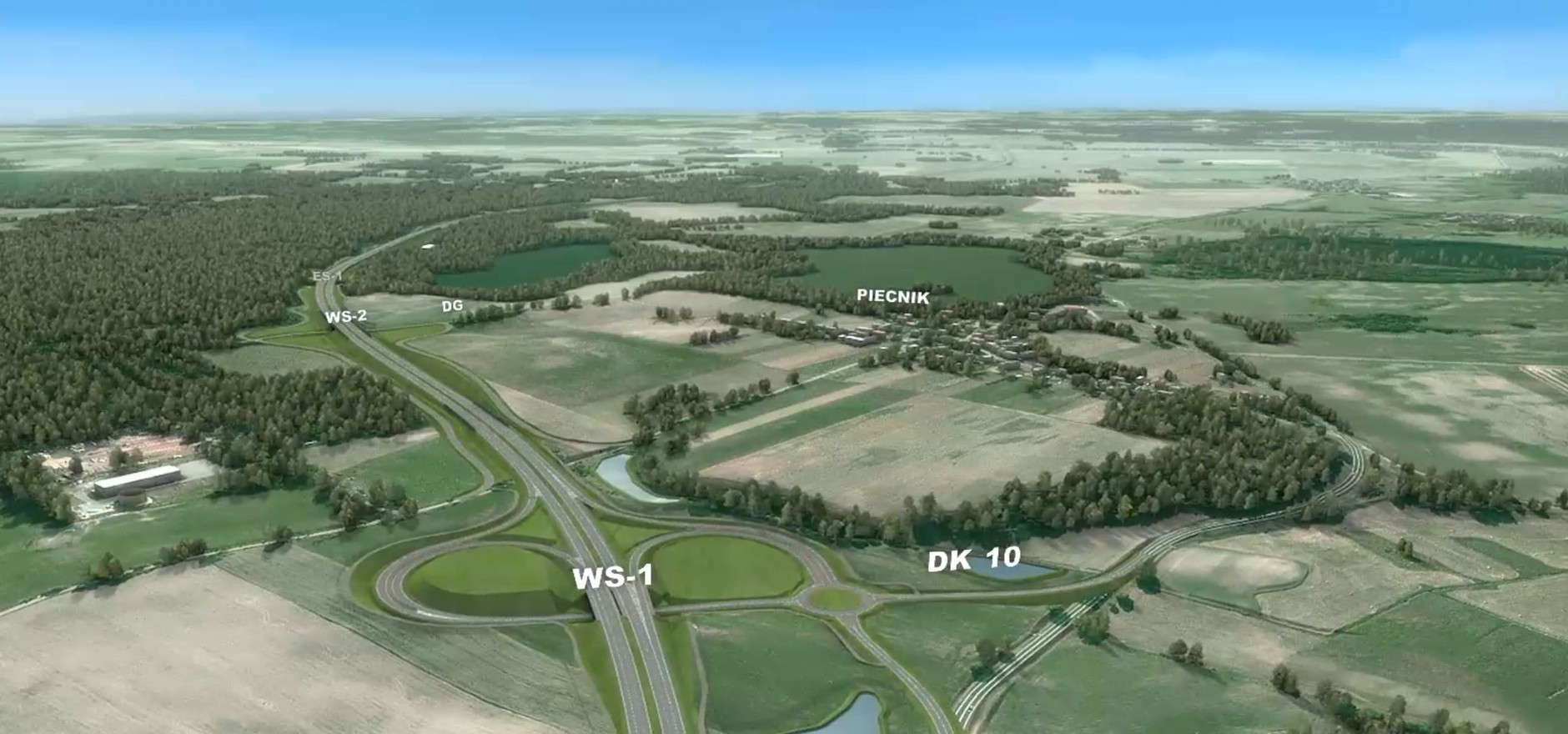 Wizualizacja S10 węzeł Piecnik