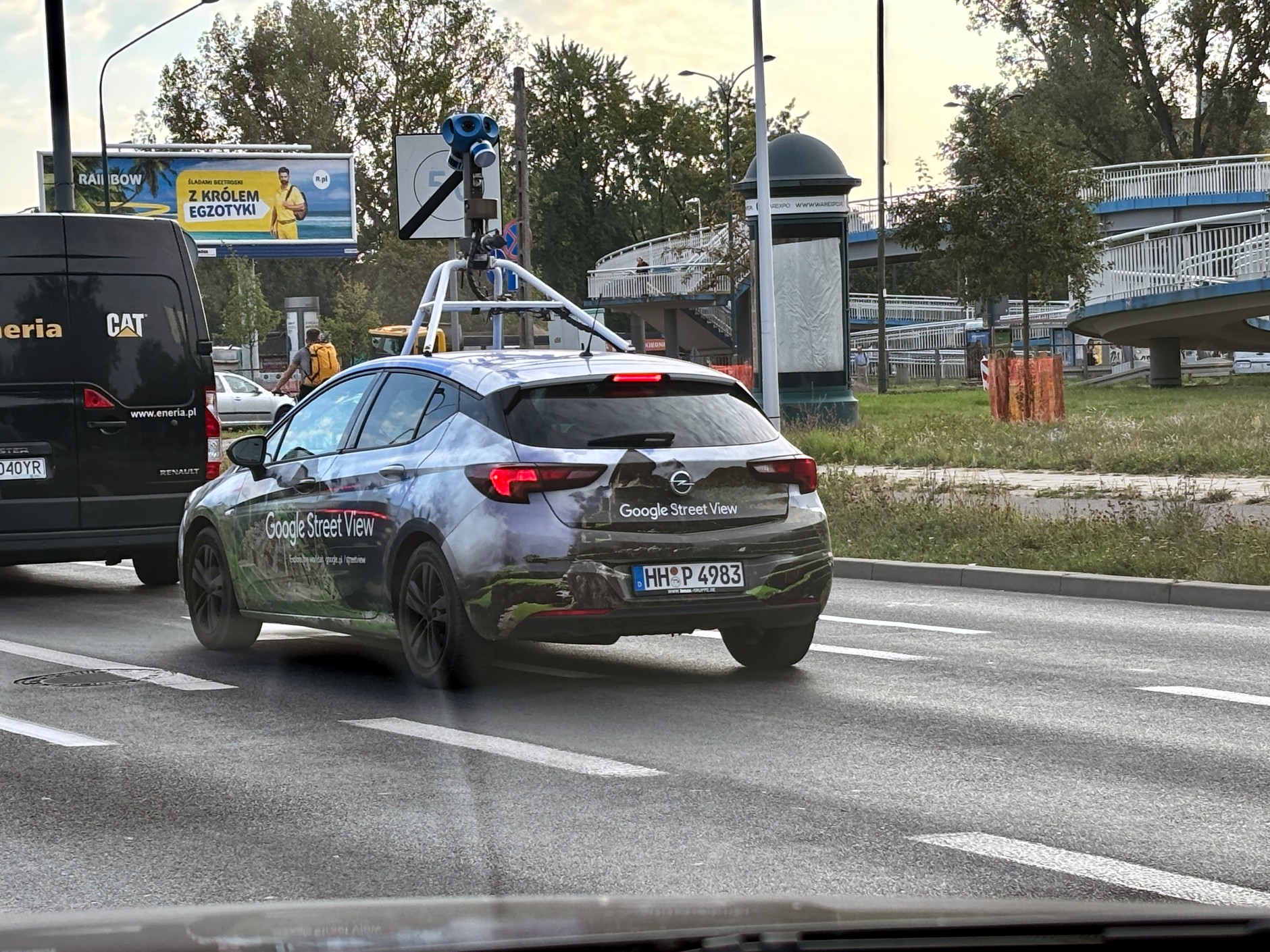 Samochód Google Street View w Warszawie