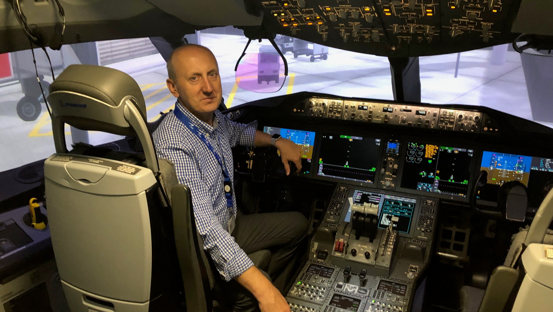 Symulator Boeinga 787