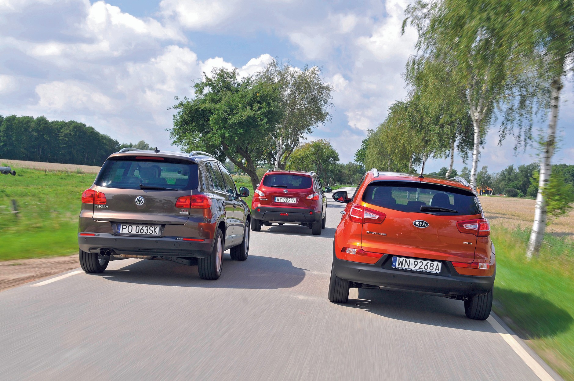 Kia Sportage kontra Nissan Qashqai i Volkswagen Tiguan
