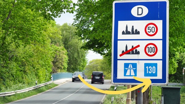 Ten znak drogowy w Niemczech zaskakuje Polaków. Co oznaczają liczby na niebieskim tle?