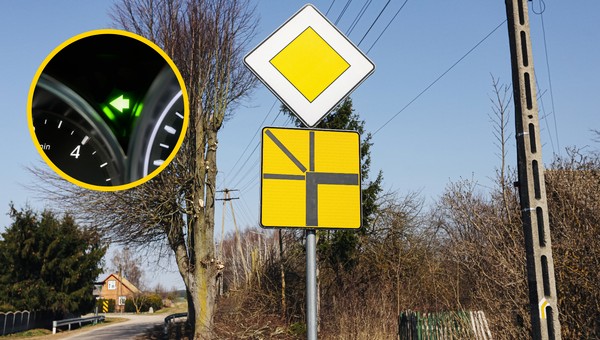 Kiedy włączyć kierunkowskaz na skrzyżowaniu z łamanym pierwszeństwem?