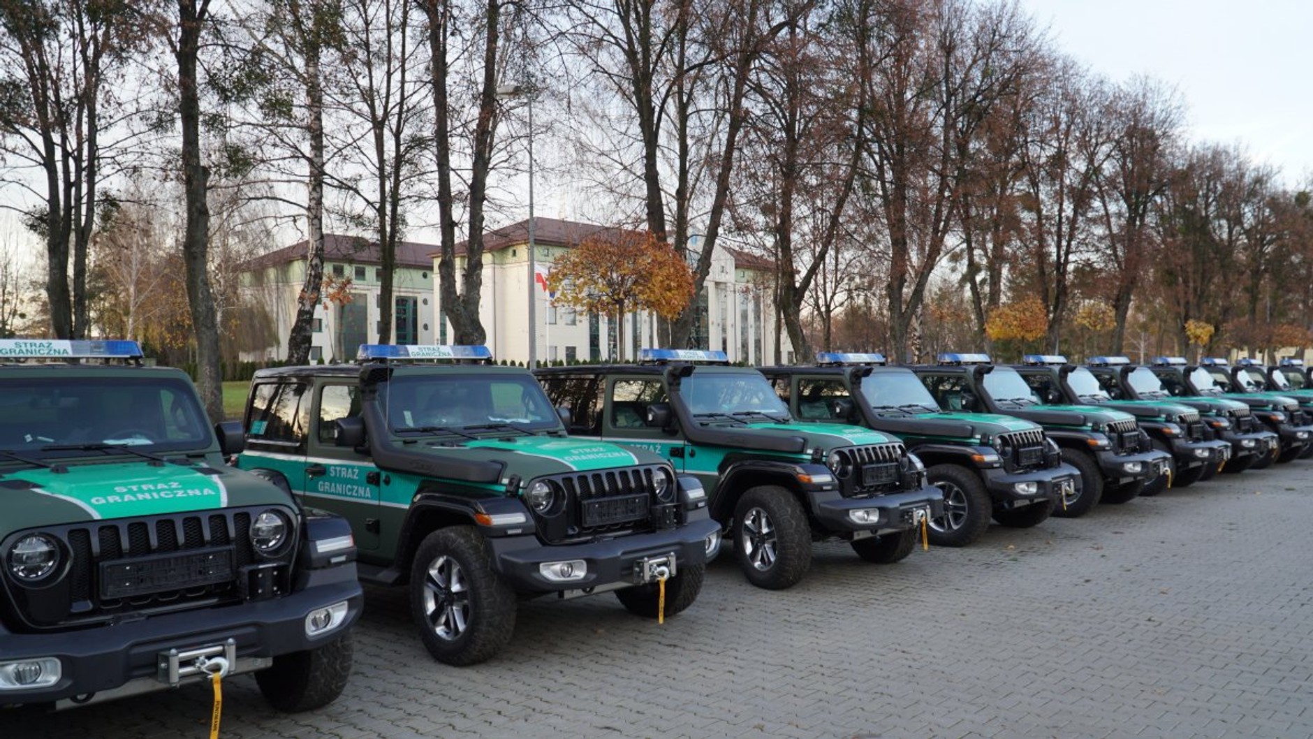 Jeep Wrangler straży granicznej