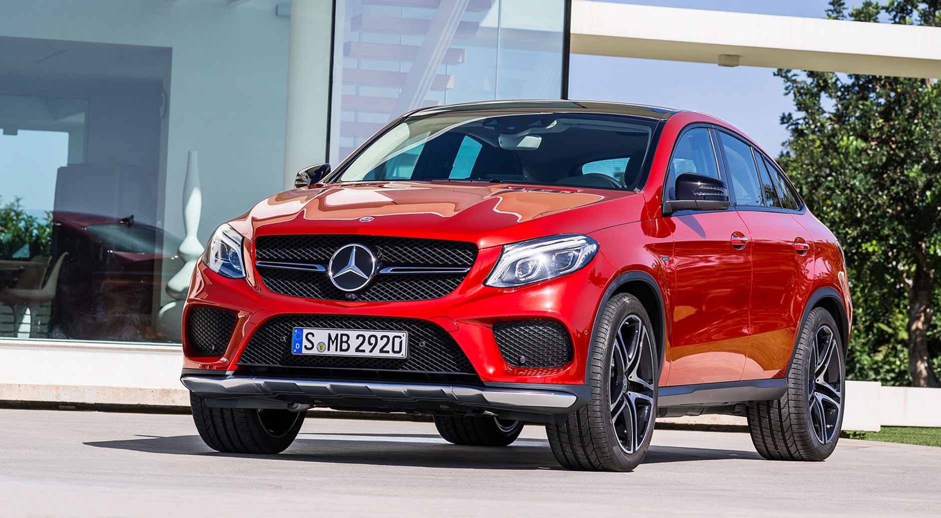 Mercedes GLE Coupé broń na BMW
