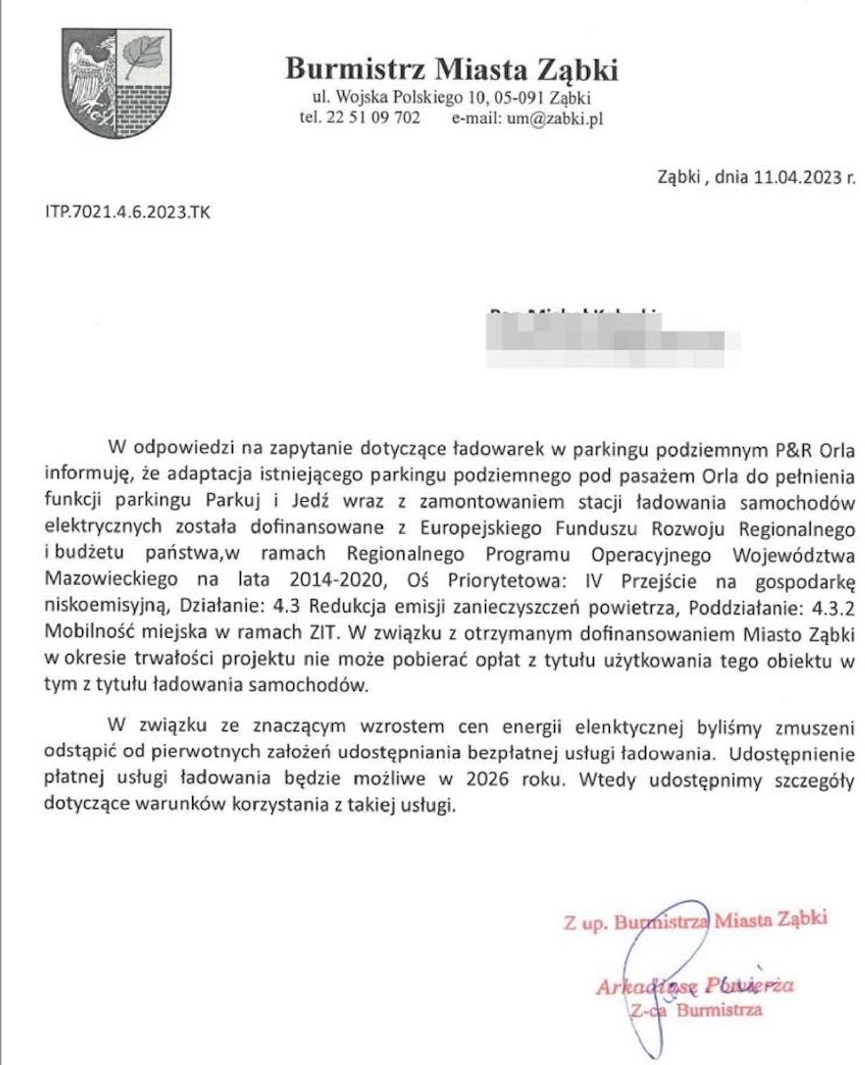 W internecie krąży pismo burmistrza podwarszawskich Ząbek