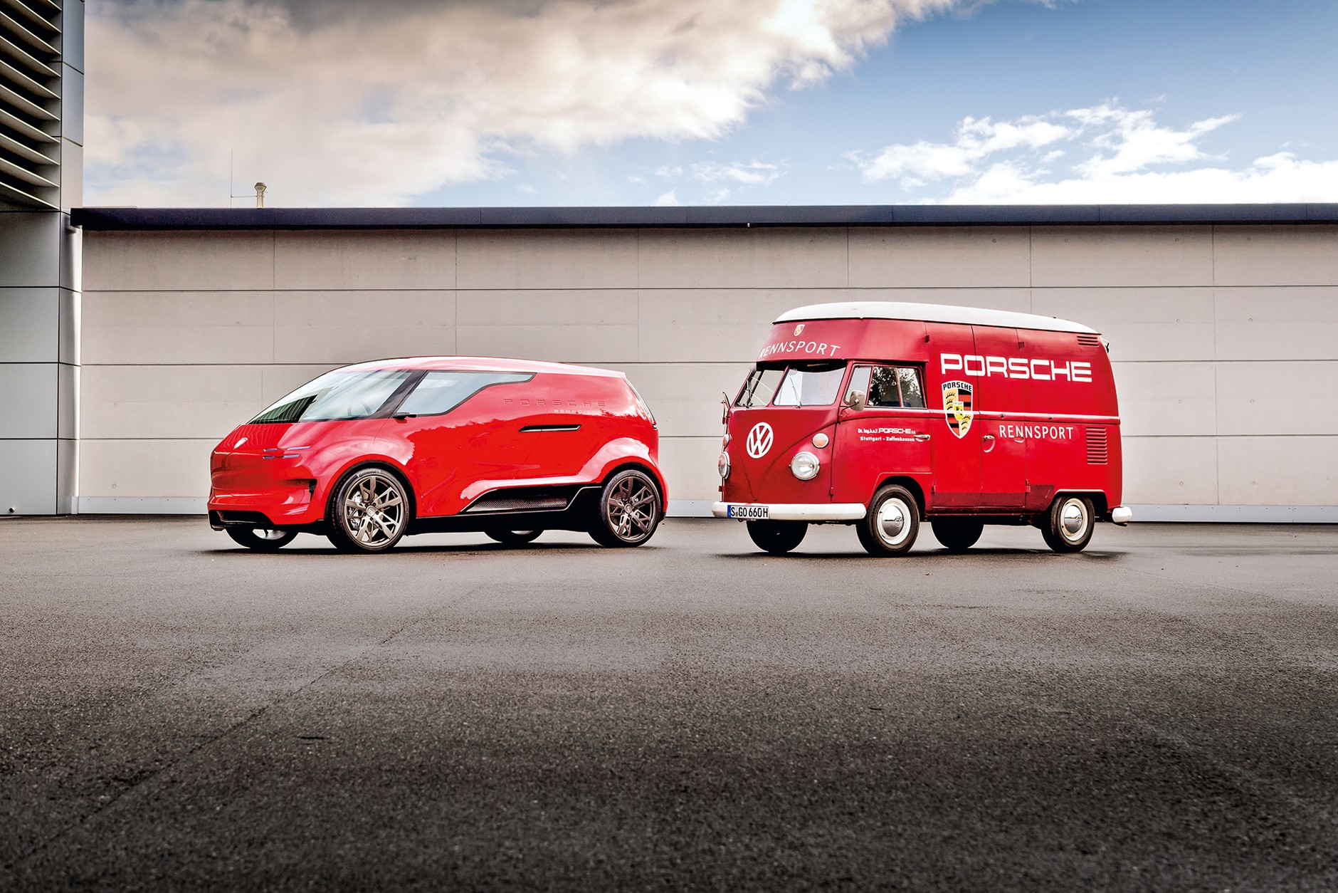 Porsche Vision Renndienst i VW T1