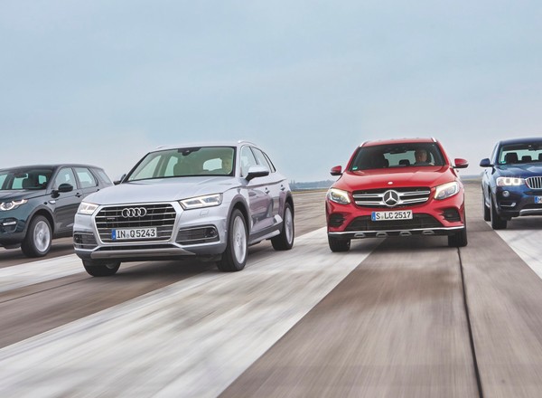 Audi Q5 kontra BMW X3, Land Rover Discovery Sport i Mercedes GLC - który z tych modeli okazał się lepszy?