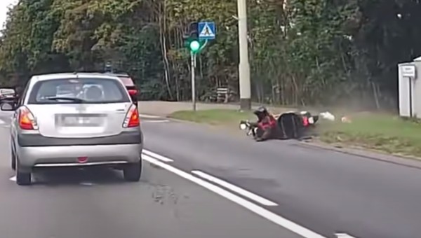 Kierowcy zablokowali uciekające z miejsca wypadku BMW