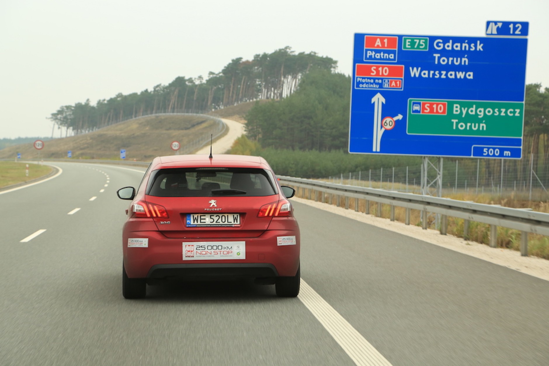 Peugeot 308: test 25 tys. km non stop