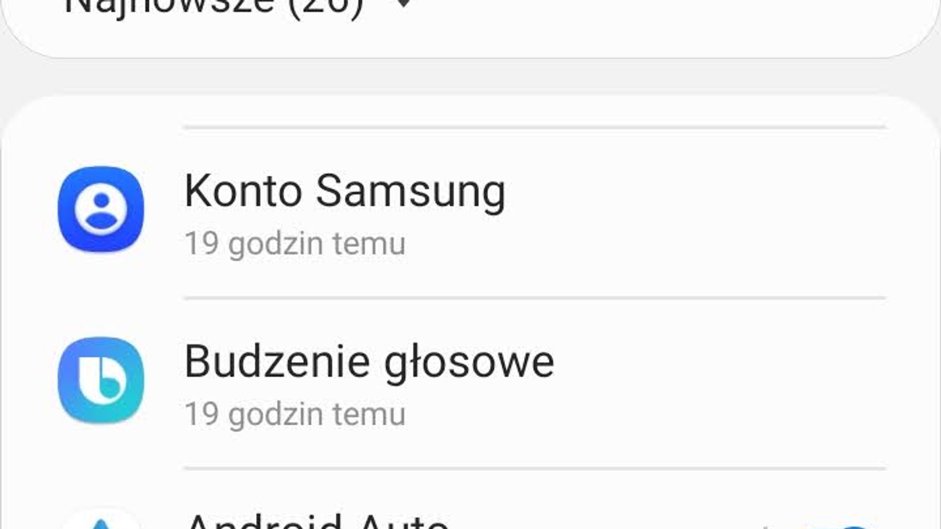 Android Auto - ustawienia