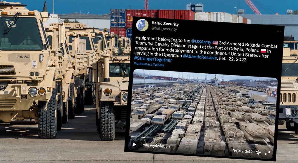 W porcie w Gdyni na transport czekały setki amerykańskich pojazdów wojskowych