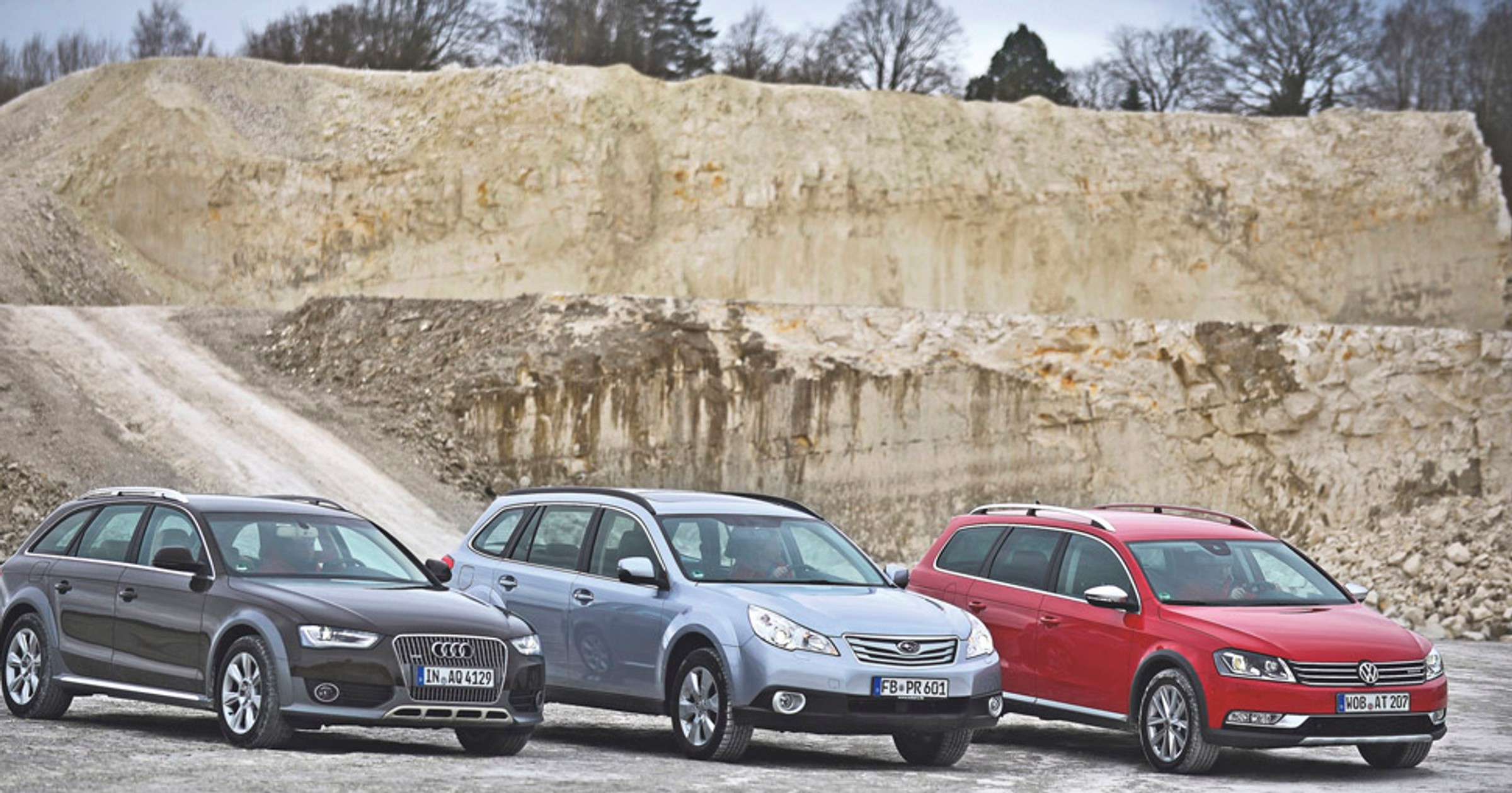 Audi A4 Allroad kontra Volkswagen Passat Alltrack i Subaru Outback: off-road małego formatu