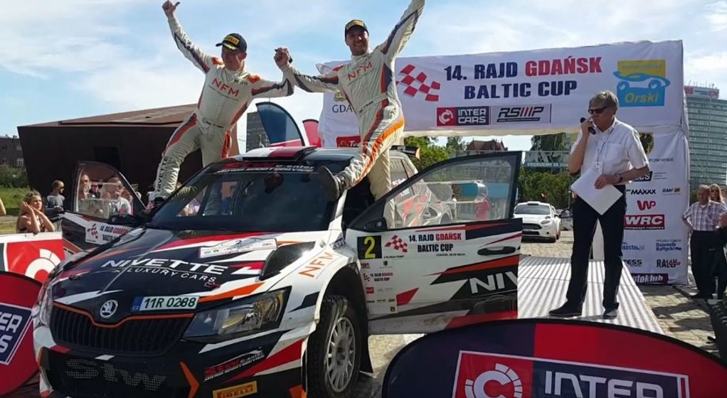Rajd Gdańsk Baltic Cup 2017 - zwycięzcy - Filip Nivette i Kamil Heller