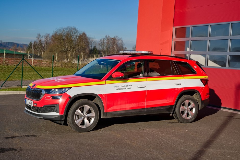 Uprzywilejowana Skoda Kodiaq czeskich strażaków