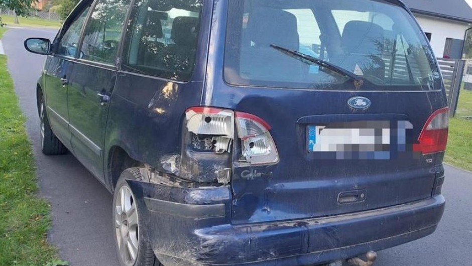 Ford którym jechał pijany kierowca