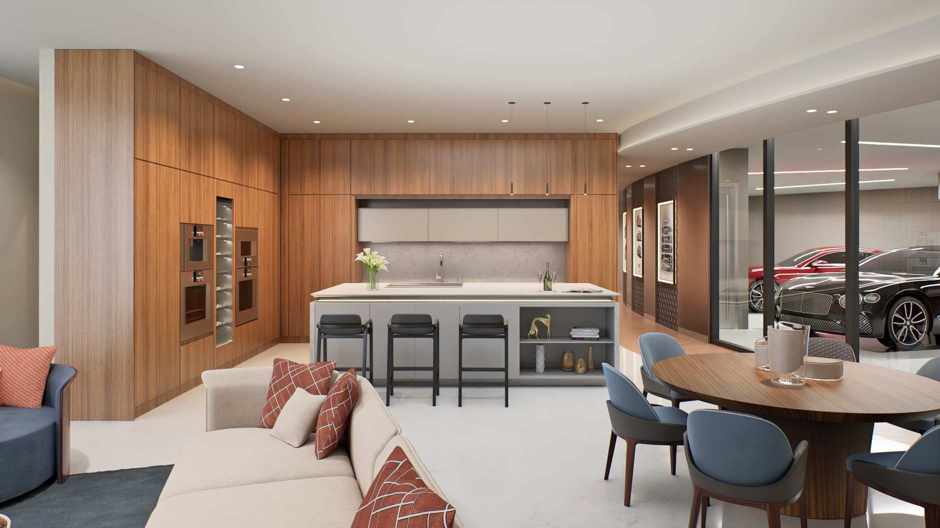 Apartamenty Bentley Residences w Miami z windą samochodową