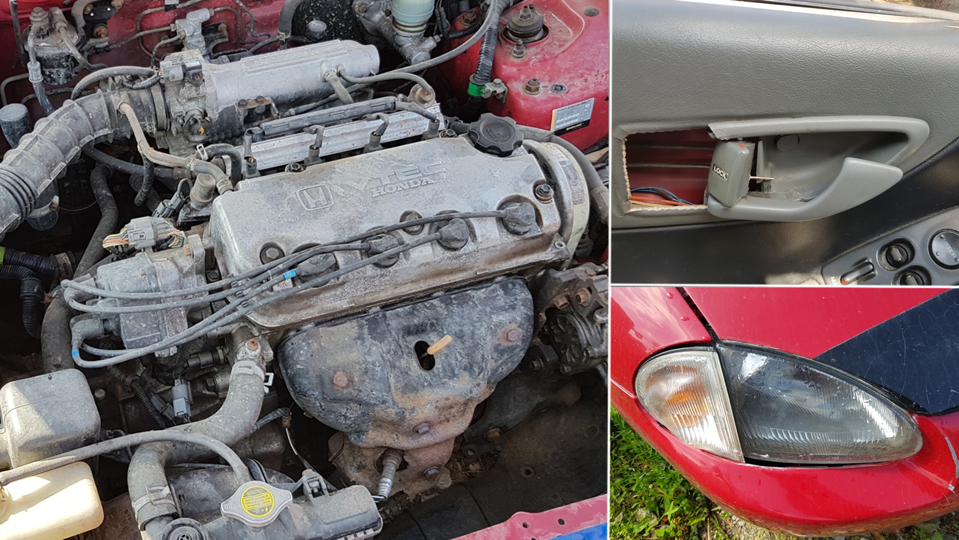 Honda CRX 1.6/1994 r./przebieg 150 tys. km – 3900 zł