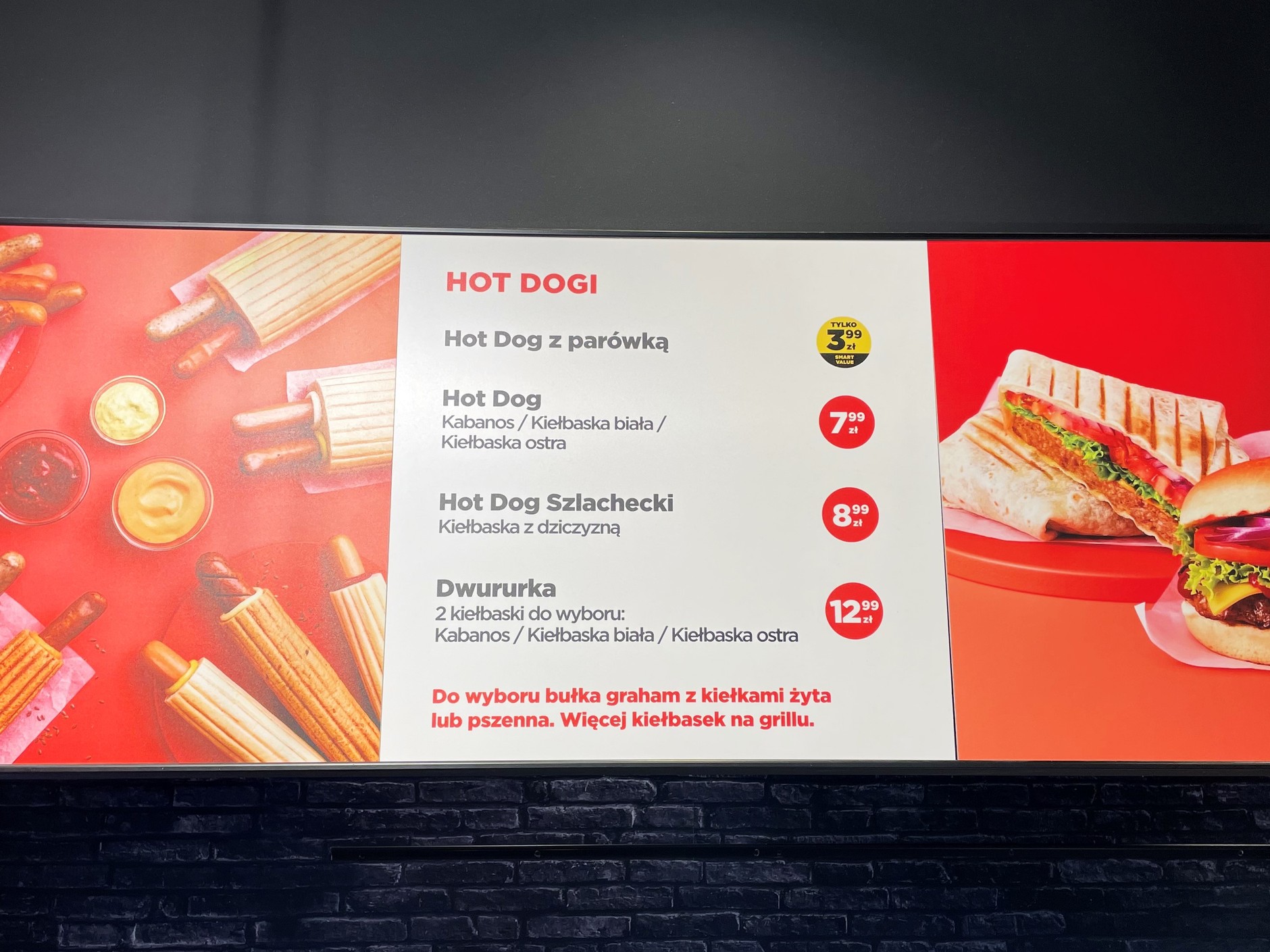 Ceny hot dogów na Circle K