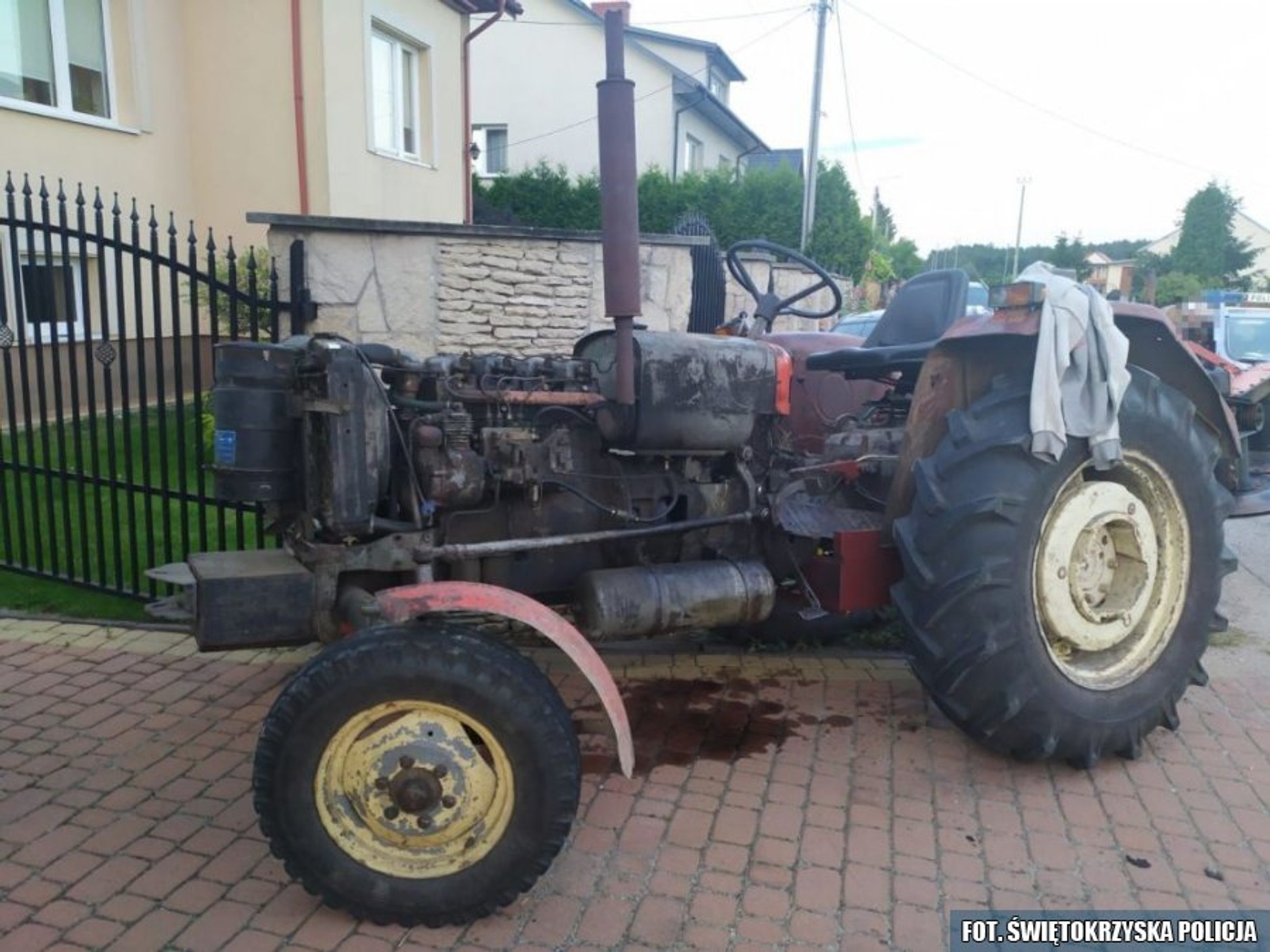 Nietrzeźwy traktorzysta - negocjator