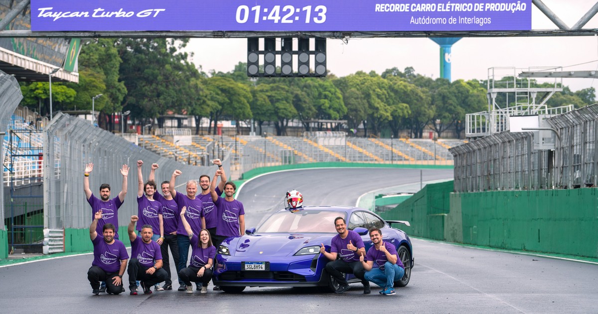 Porsche Taycan Turbo GT z nowym rekordem na torze Interlagos