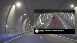 Ten kierowca wykonał śmiertelnie niebezpieczny manewr w tunelu zakopianki [WIDEO]