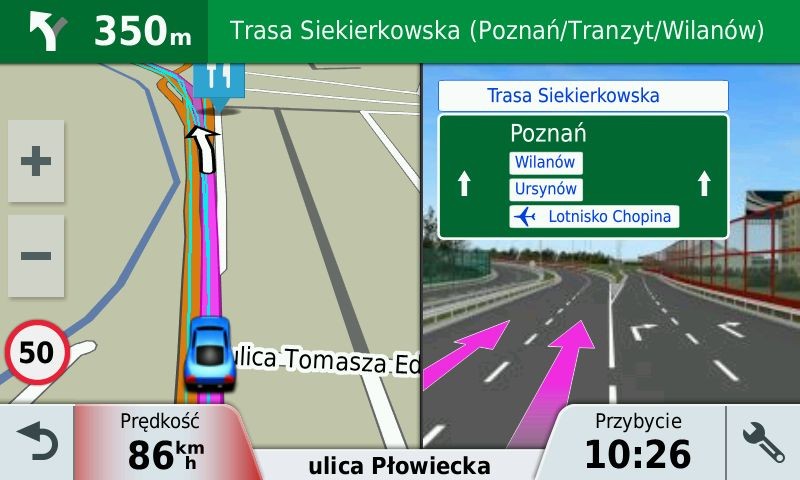 Asystent pasa ruchu - Garmin