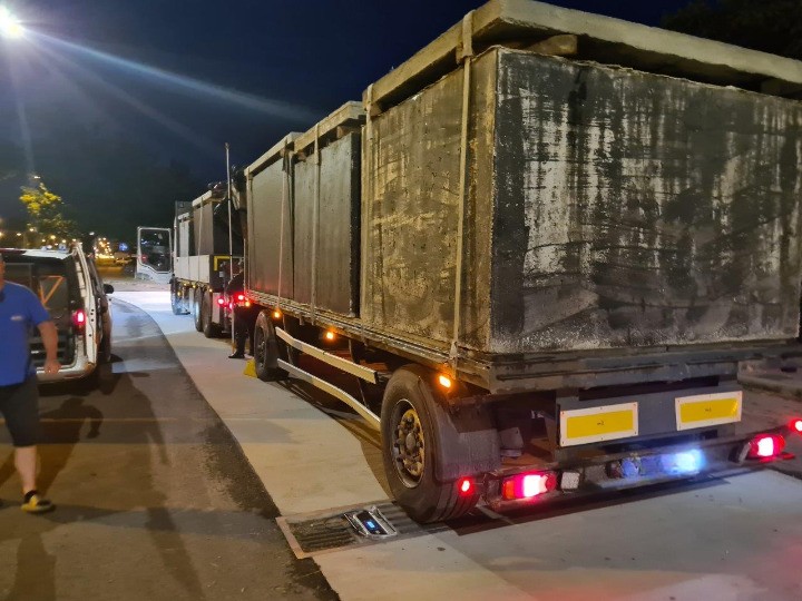 Załoga jechała za długo i miała za ciężki pojazd