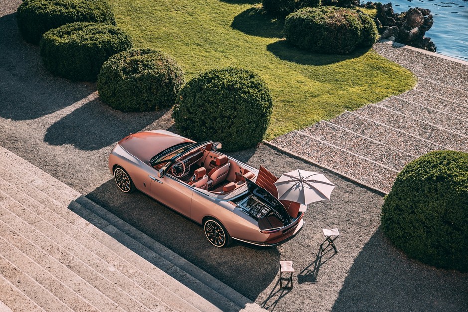 Drugi z serii zaledwie trzech Rolls-Royce'ów Boat Tail
