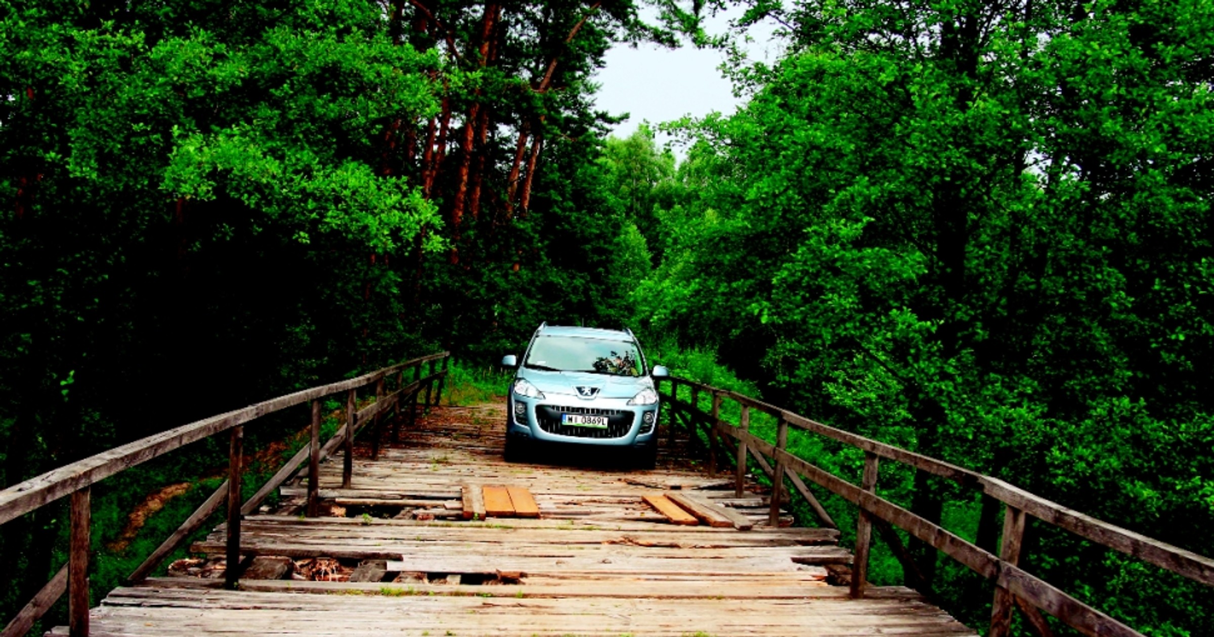 Turystyka - Lasy Janowskie z Peugeotem 4007