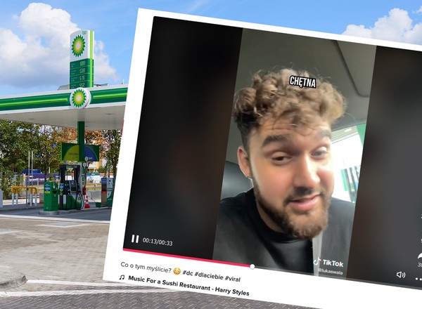Zatrąbił trzy razy na stacji benzynowej. Jak zareagowała obsługa?