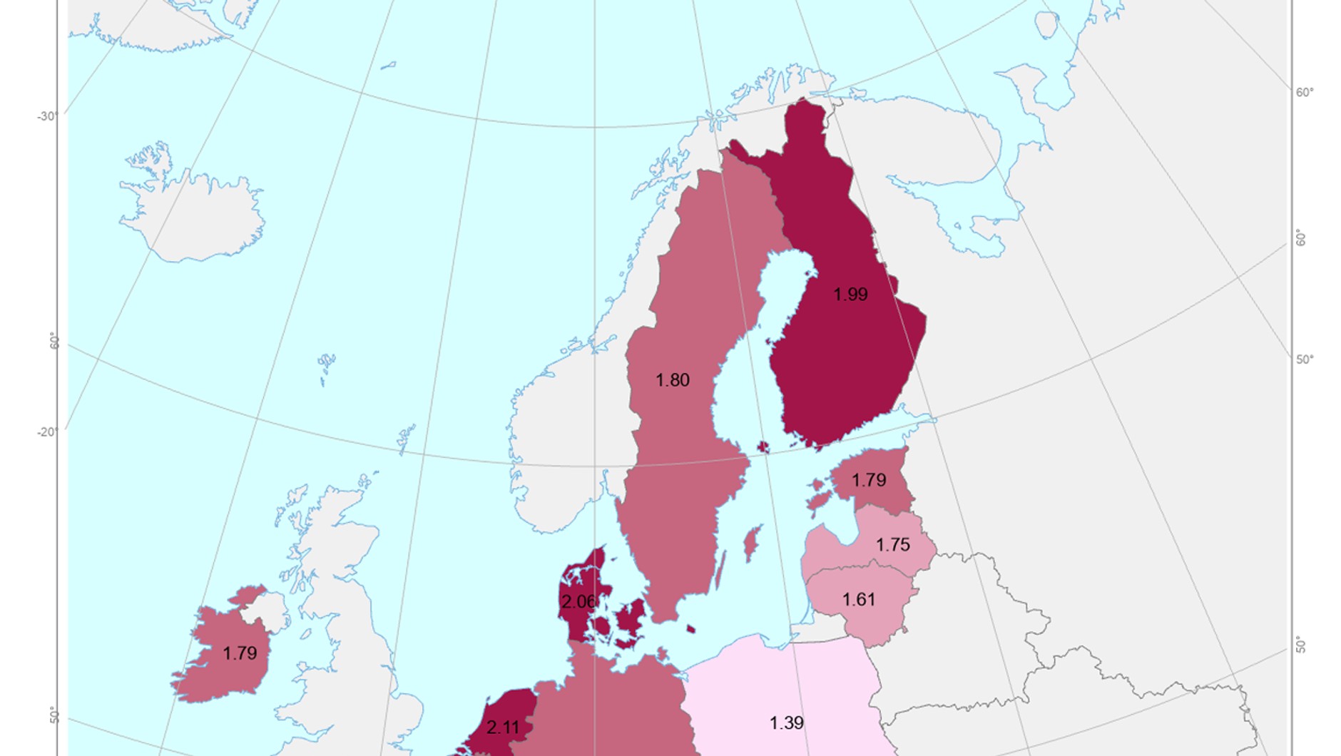 Ceny benzyny 95 na stacjach paliw w krajach UE, stan na 11 września 2023, ceny w euro