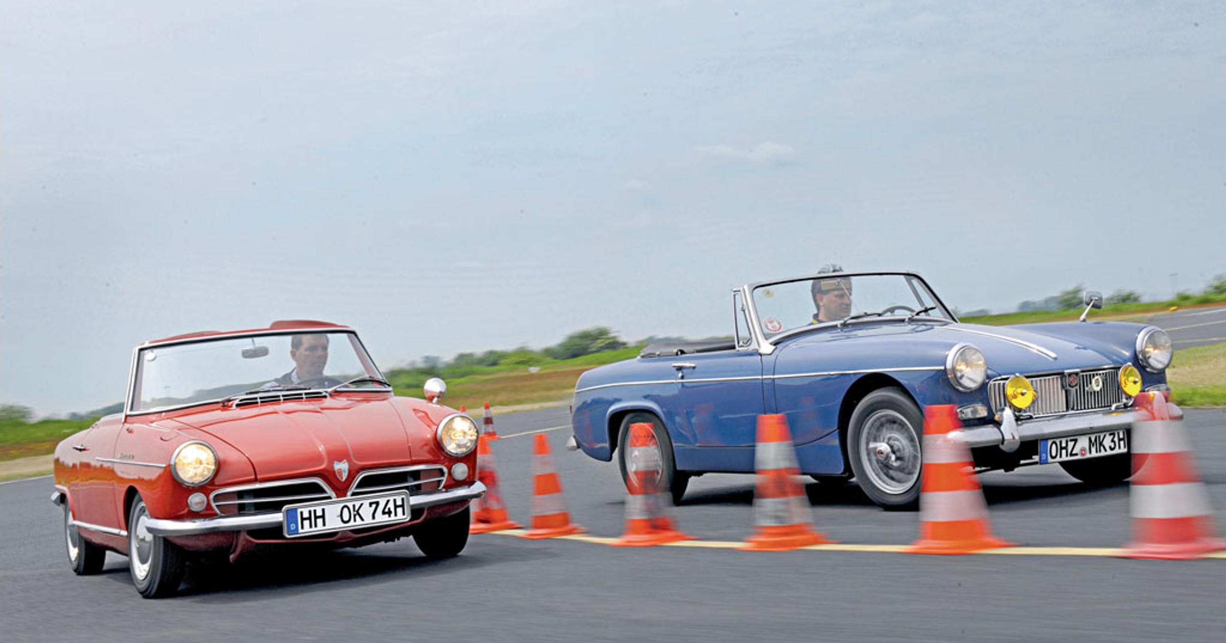 NSU Wankel-Spider kontra MG Midget - odwaga czy zabawa