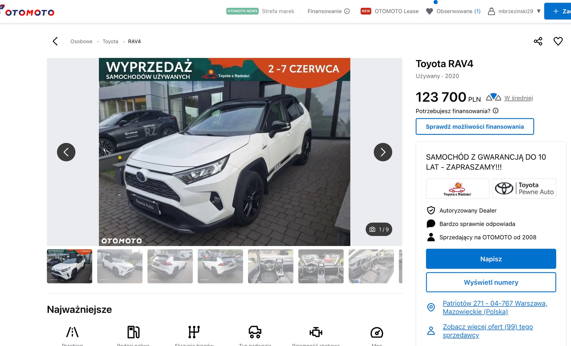 5-letni samochód w ramach wyprzedaży do kupienia za 113 tys. zł. Drogo!