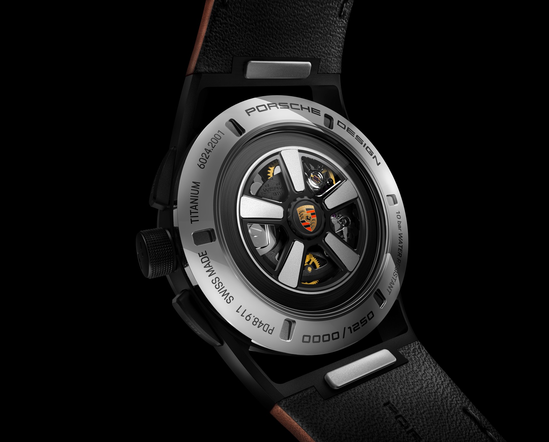 Wahnik zegarka Porsche 911 Sport Classic wygląda jak obręcz Fuchsa.