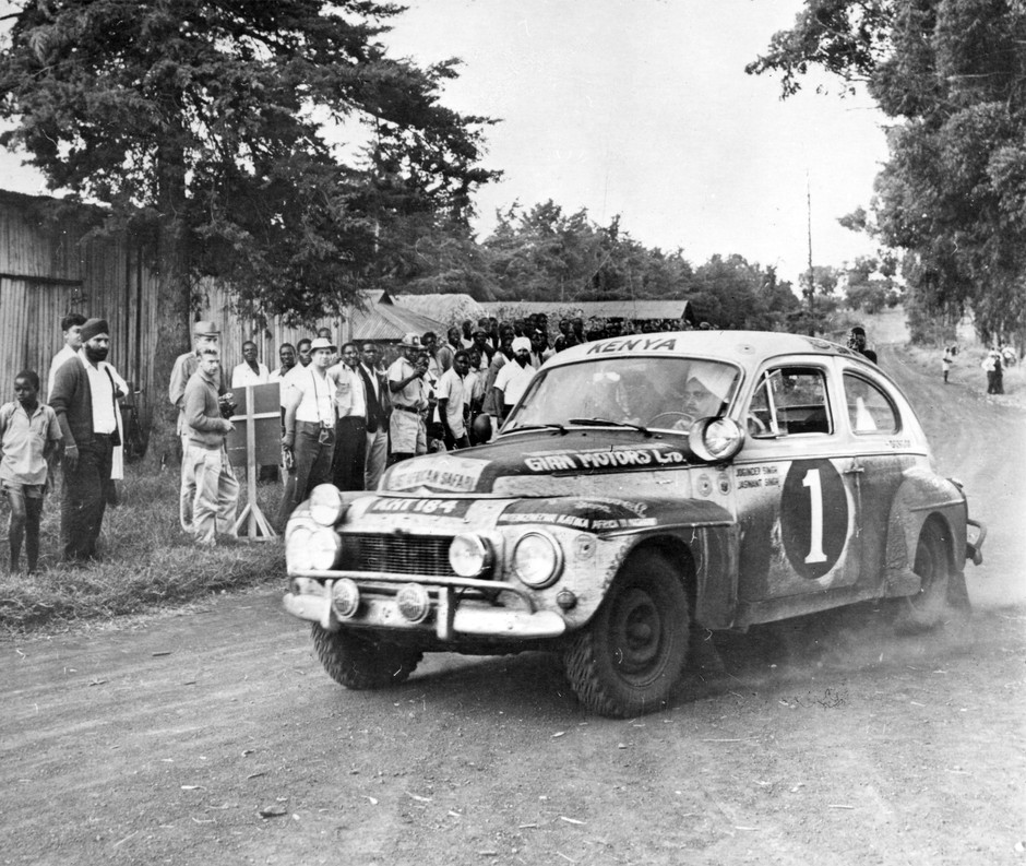 Bracia Singh i Volvo PV 544  w Rajdzie Safari 1965