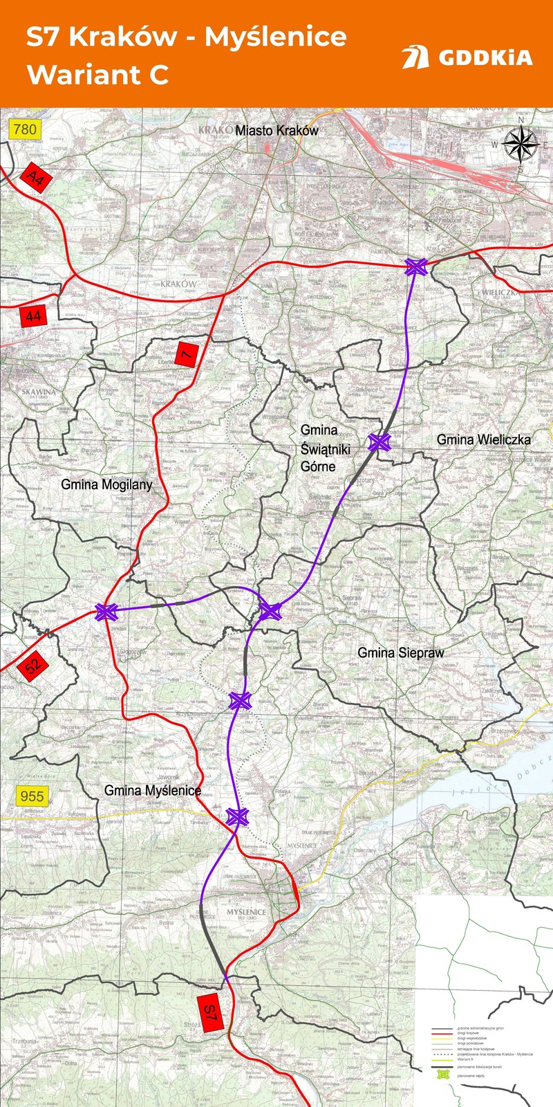 S7 Kraków-Myślenice. Wariant C