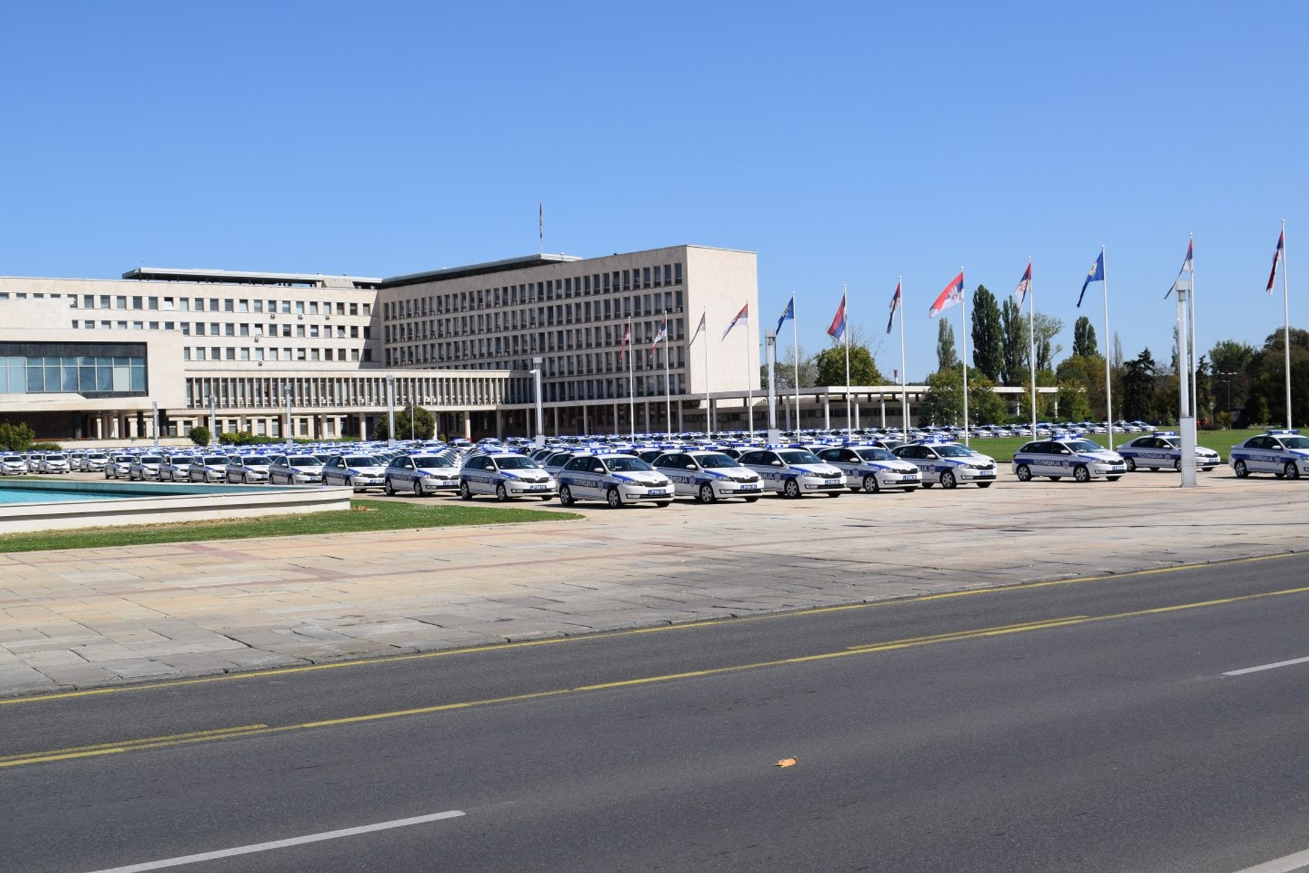 Radiowozy Skoda - Serbia