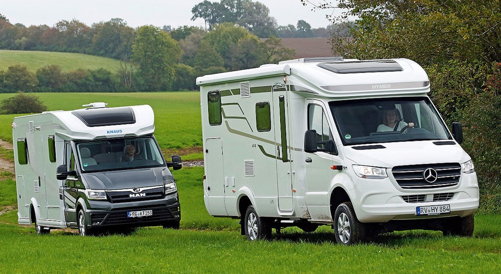 Dwa kampery 4x4: Hymer i Knaus