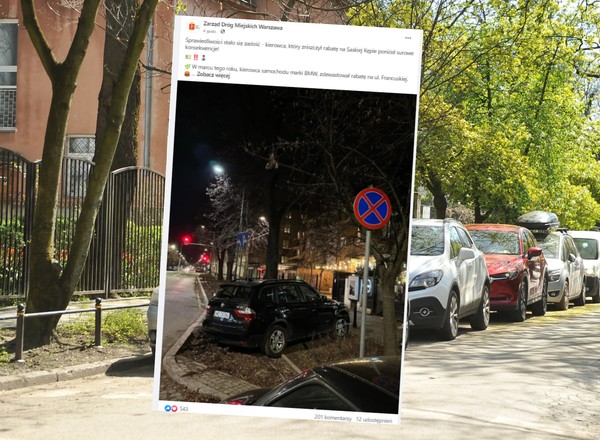 Kierowca BMW ukarany za bezmyślne parkowanie. "Sprawiedliwości stało się zadość"