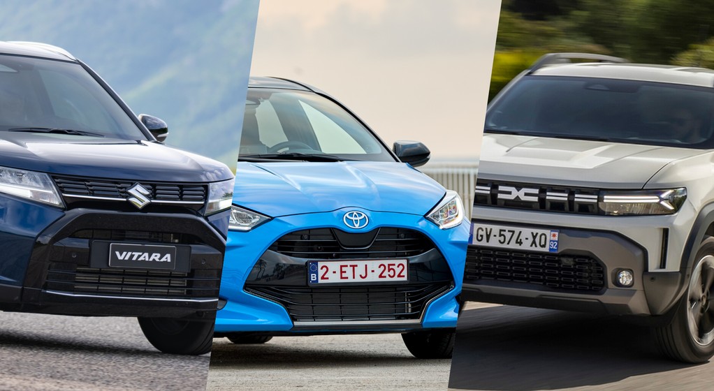 Suzuki Vitara, Toyota Yaris i Dacia Duster (od lewej)