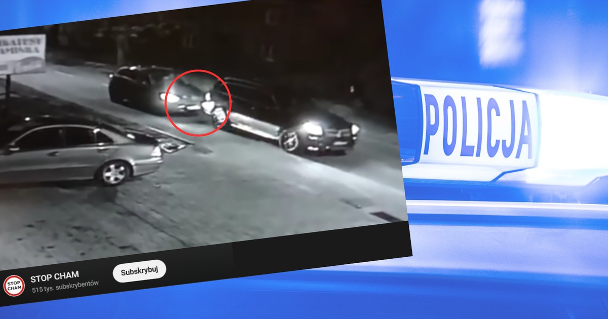 Mężczyzna nagle zahamował. Jest finał sprawy (fot. screen z YouTube/STOP CHAM)