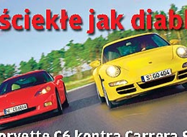 Chevrolet Corvette vs. Porshe Carrera 911 - Diabelsko wściekłe bolidy