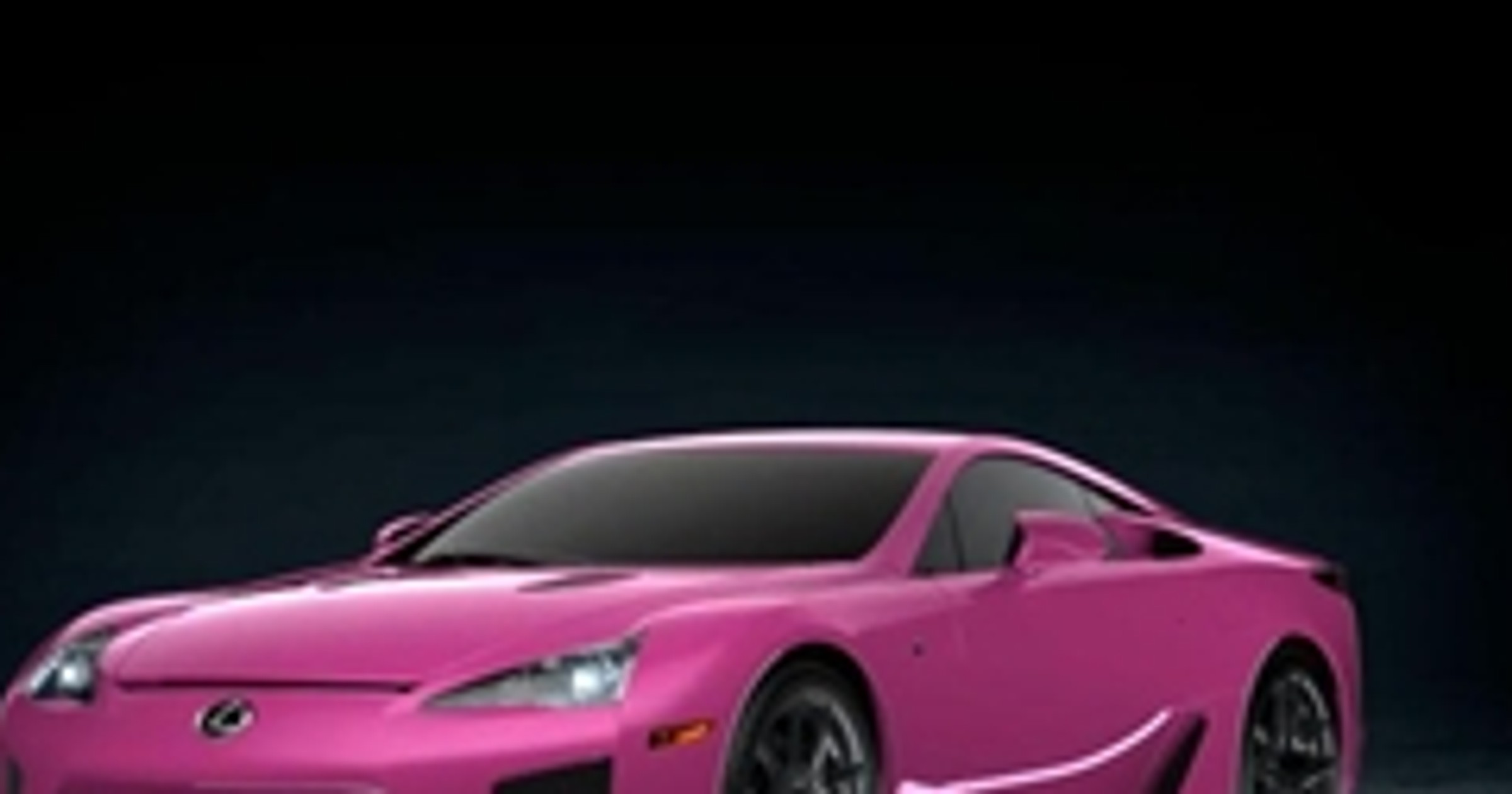 Różowy Lexus LF-A