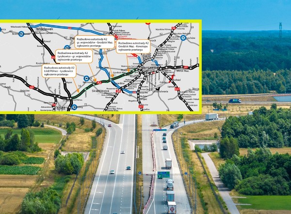 Autostrada A2 będzie miała trzeci pas. Wysłano ogłoszenia do Dziennika Urzędowego UE
