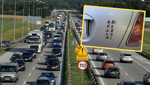 Policjantka zobaczyła upiorną naklejkę na samochodzie. Makabryczny przekaz