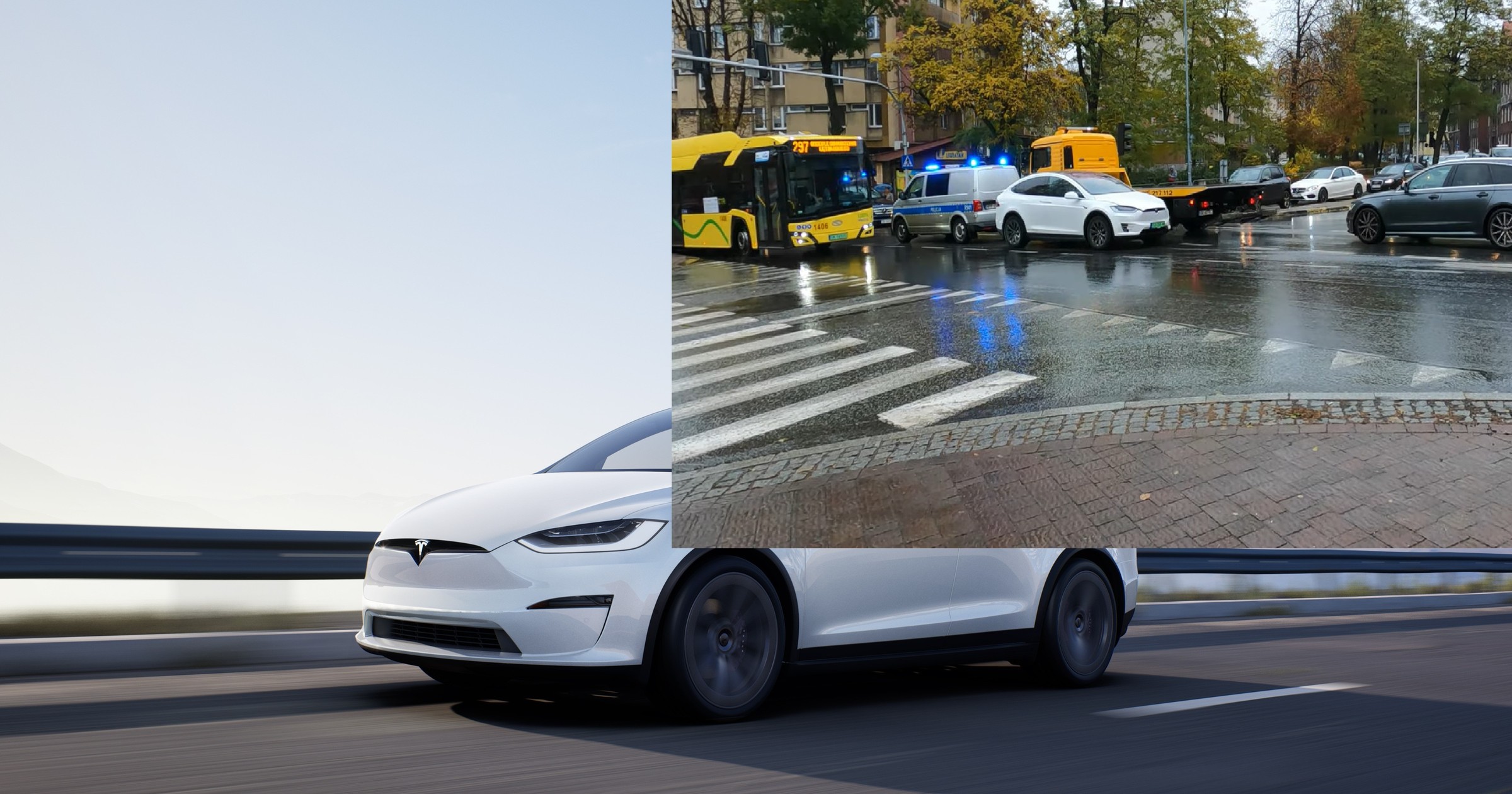 Rozładowana Tesla Model X